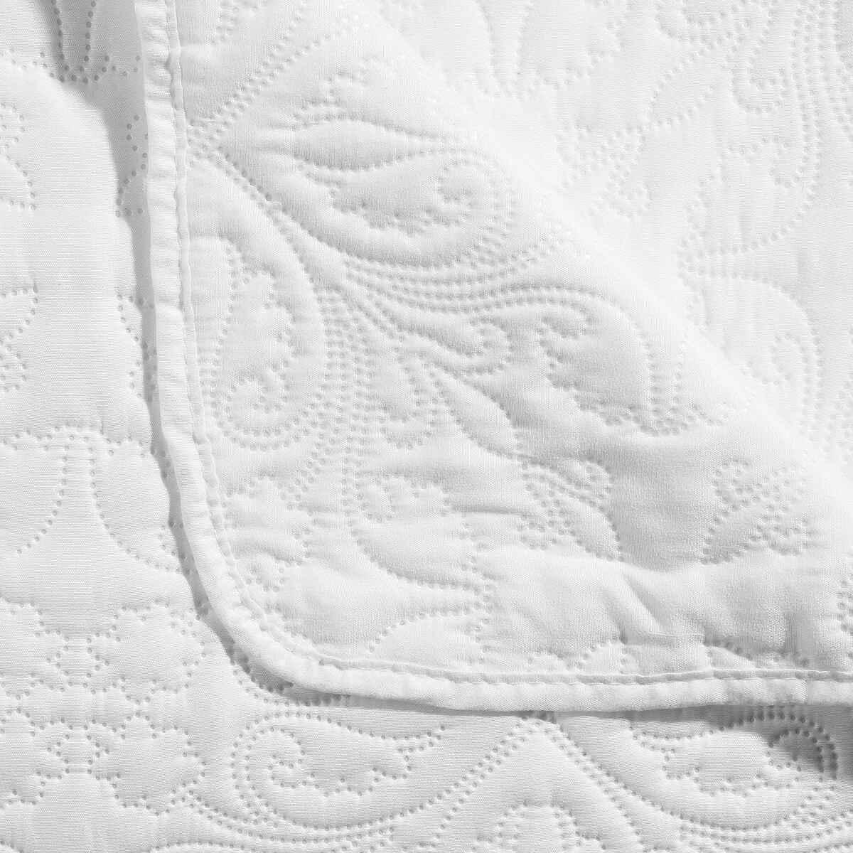 DESSUS DE LIT ARABESQUE AVEC 2 TAIES IVOIRE 240X260CM