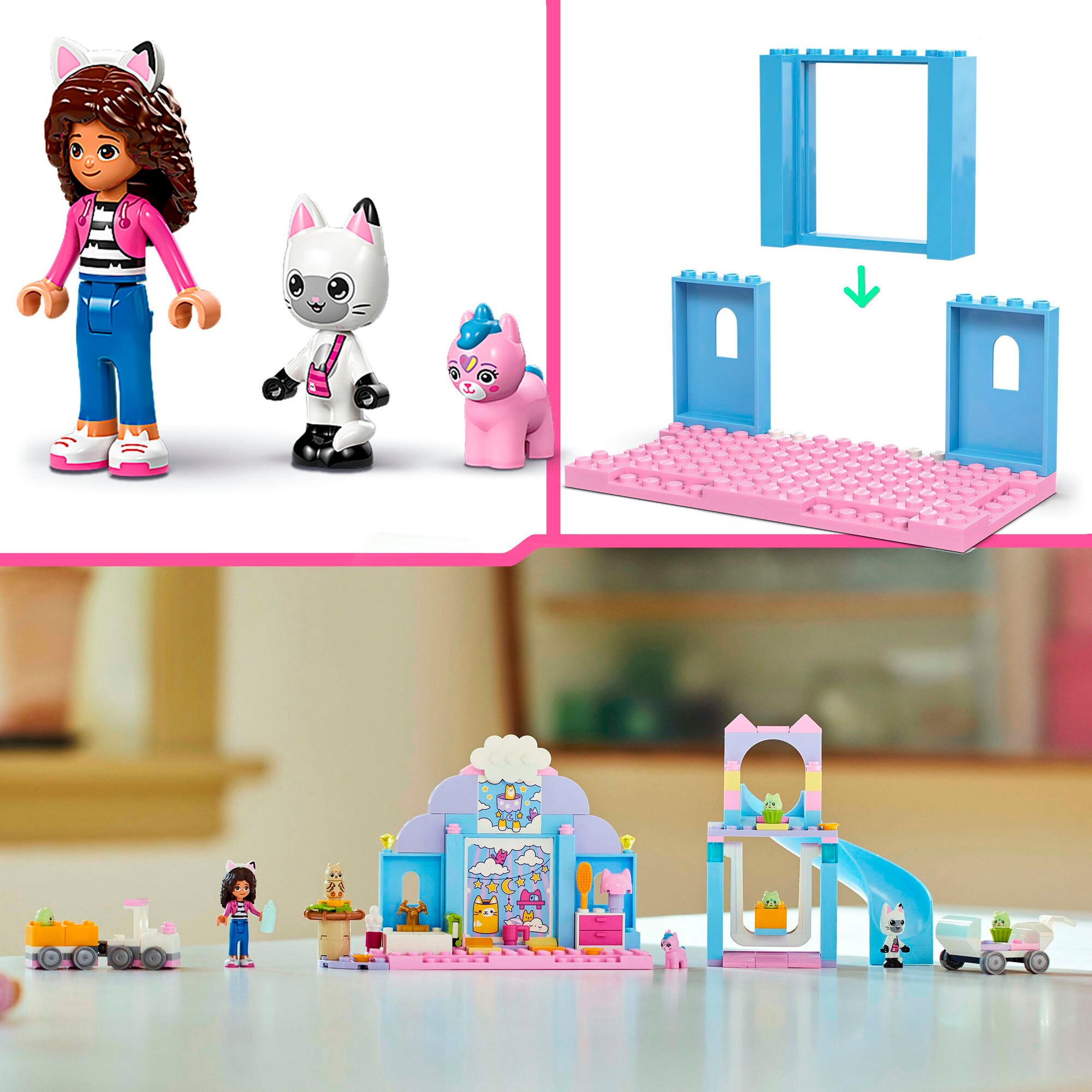 LEGO Konstruktionsspielzeug Gabby's Dollhouse Gabbys Kätzchen Öhrchen