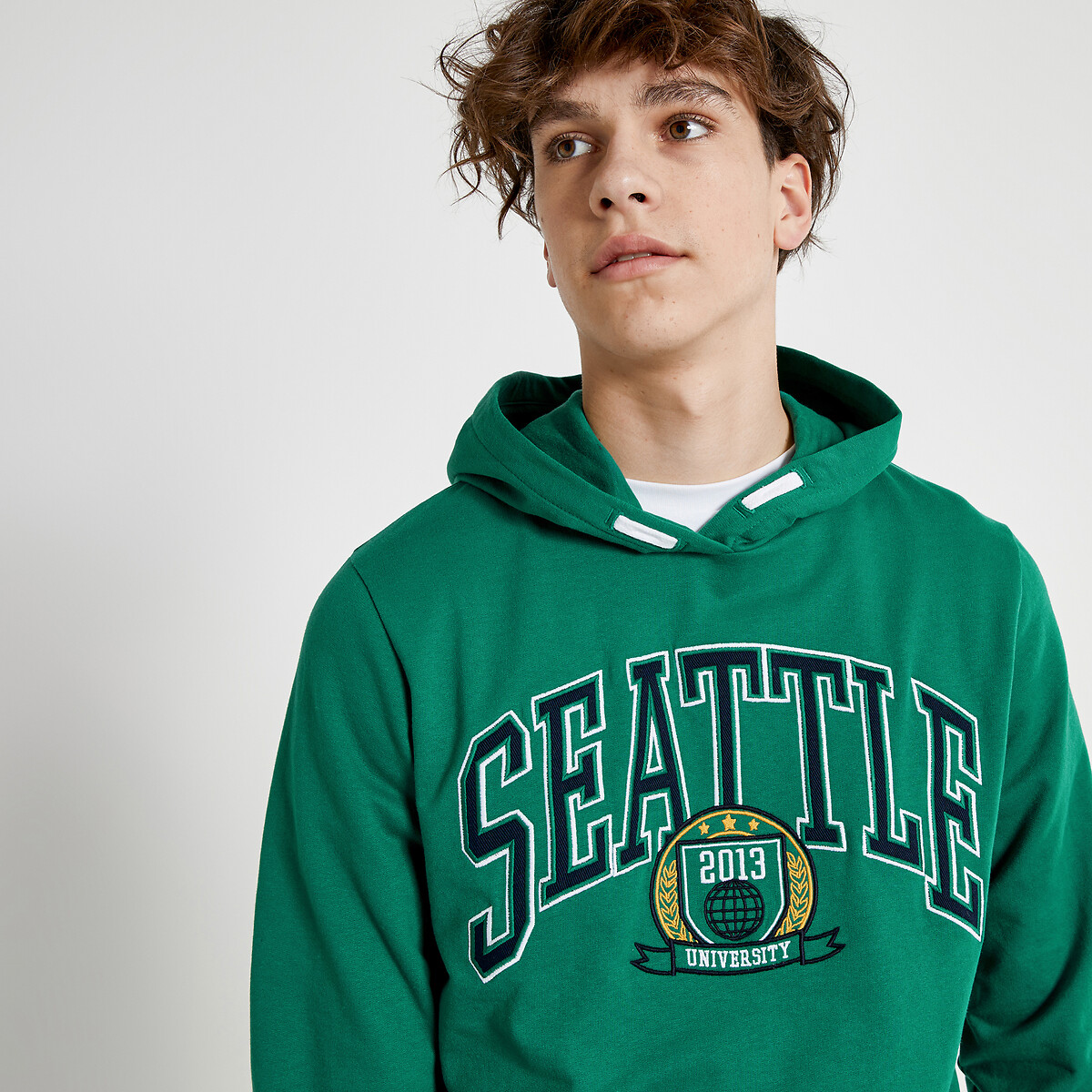 COLEÇÕES LA REDOUTE<br>Moletom com capuz estampado