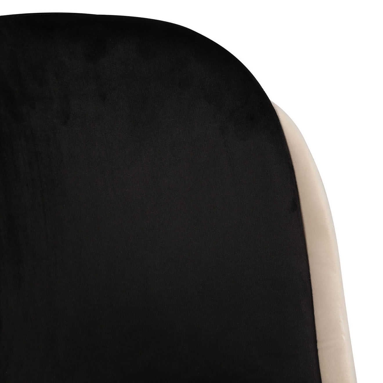 Homitis 4 chaises dore noires - 54x86x55 cm