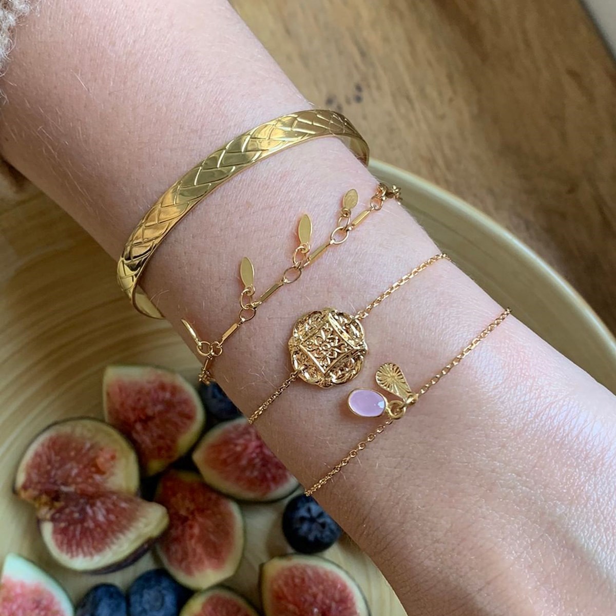 Bracelet intemporel quotidien en argent CAMILLE