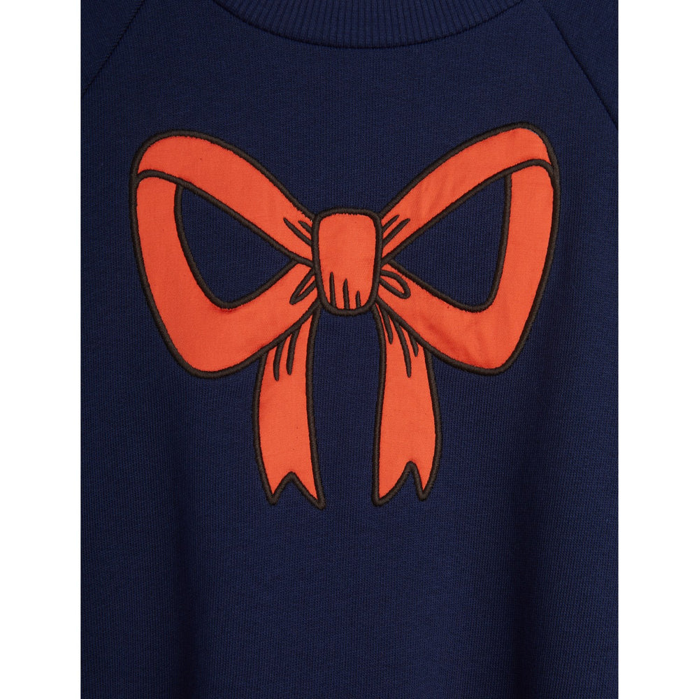 Køb Mini Rodini Blue Bow Application Sweatshirt