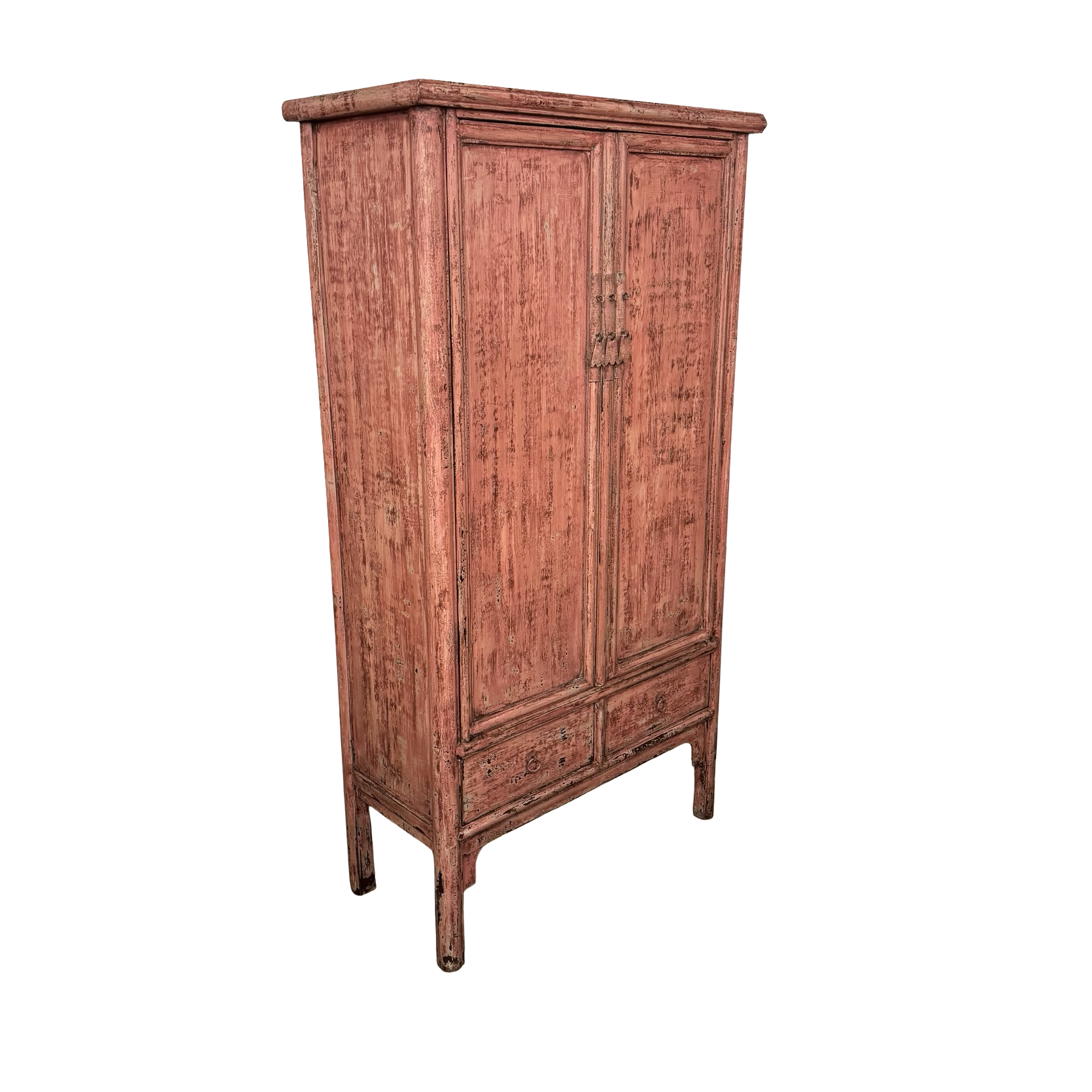 Wandkast 2 deur 4 la roze/rood uniek