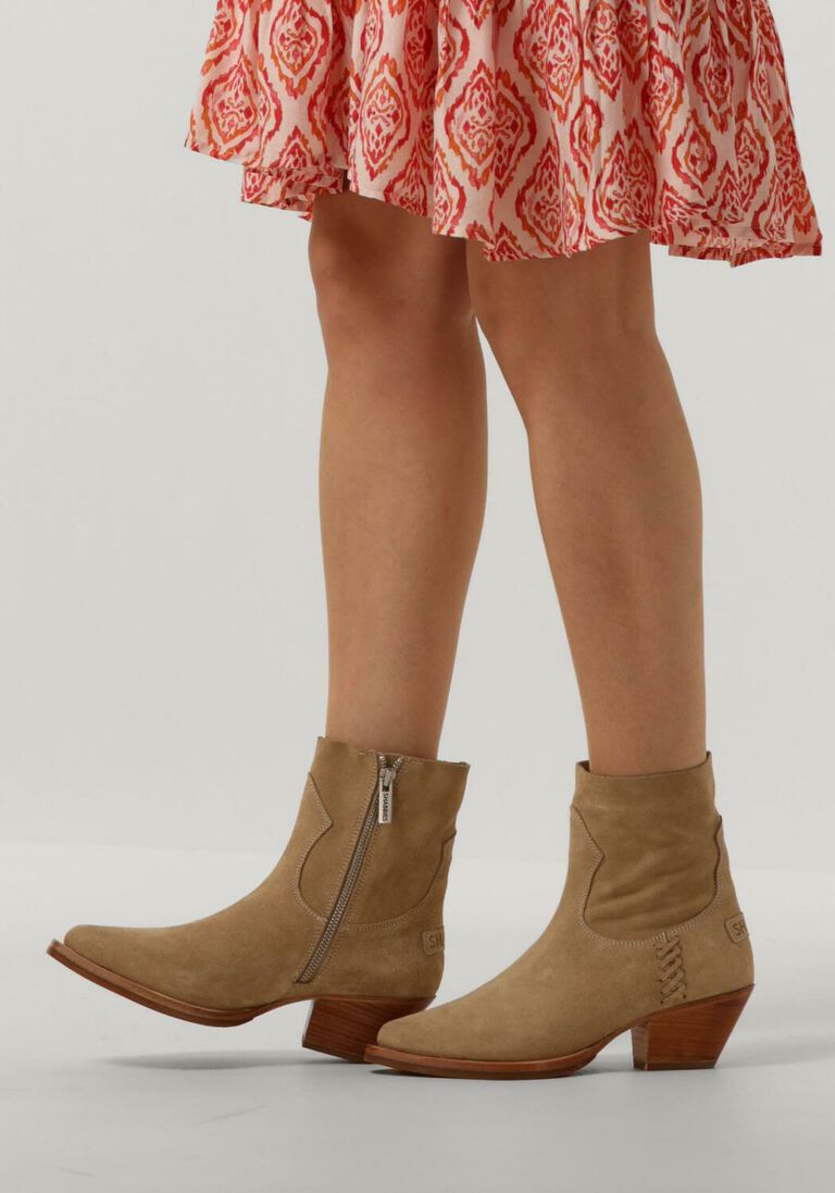 SHABBIES beige shabbies enkellaarsjes lute folly