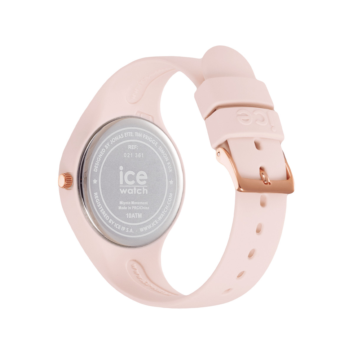 Montre ICE WATCH Ice Horizon femme plastique doré bracelet silicone rose nacre