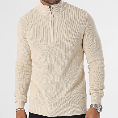 Pull Col Zippé Codford 20714337 Beige