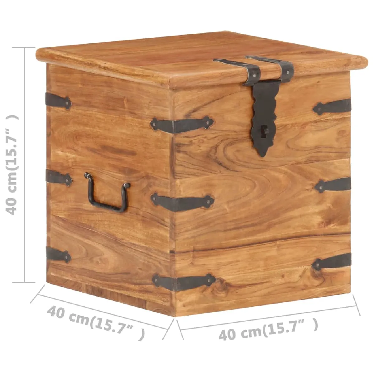 VidaXL Coffre - Bois d'Acacia