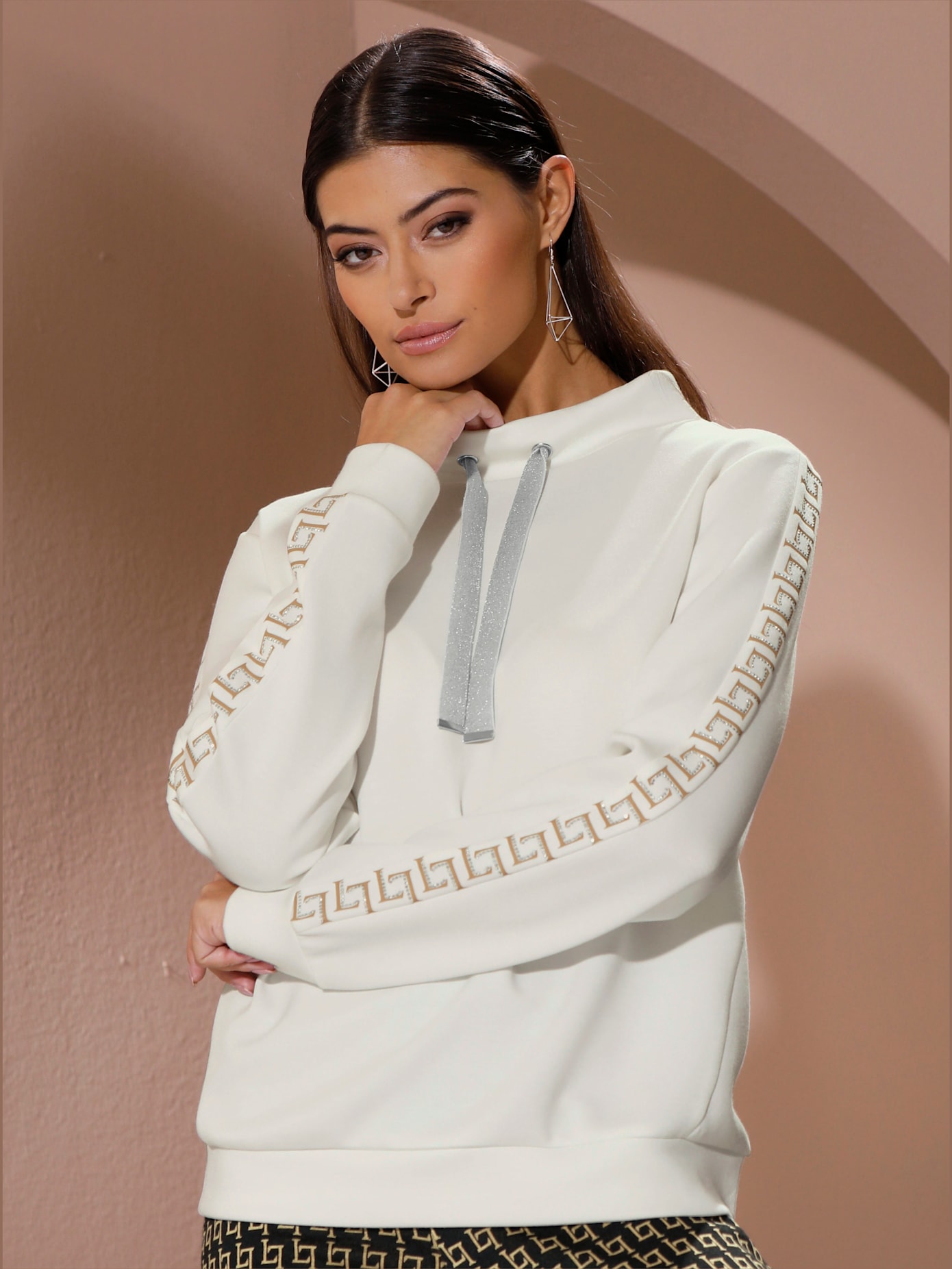 Sweat-shirt mélange de modal doux