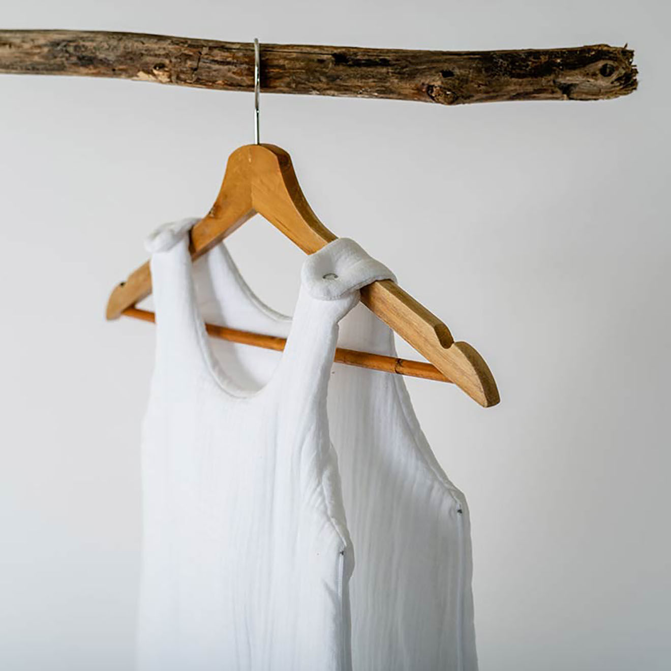 Papate Gigoteuse Hiver en Coton Bio blanche - 70x90 cm