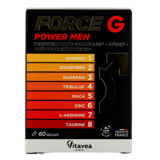 Force G Power Men : performances sexuelles - Complément alimentaire