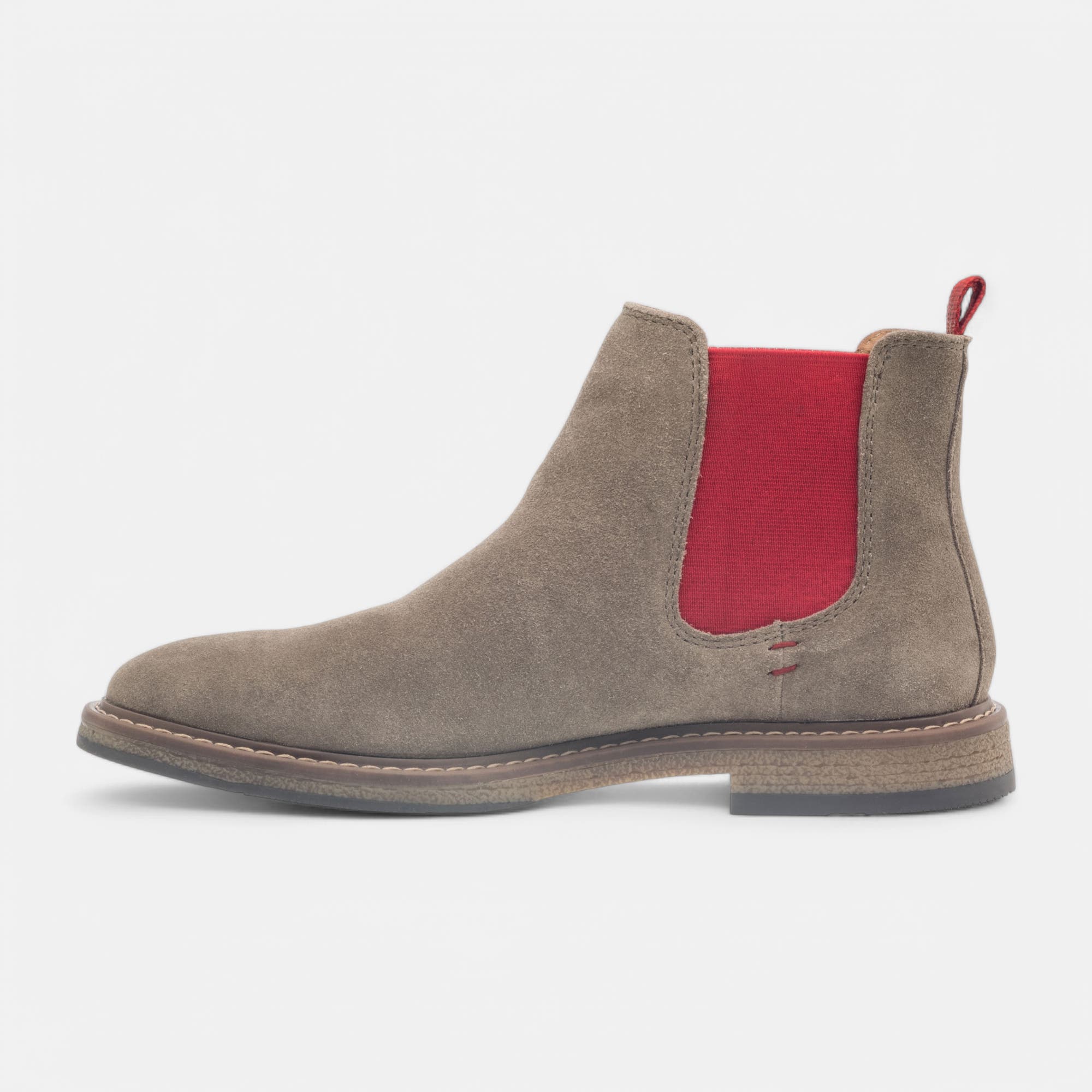Boots chelsea Homme en cuir beige