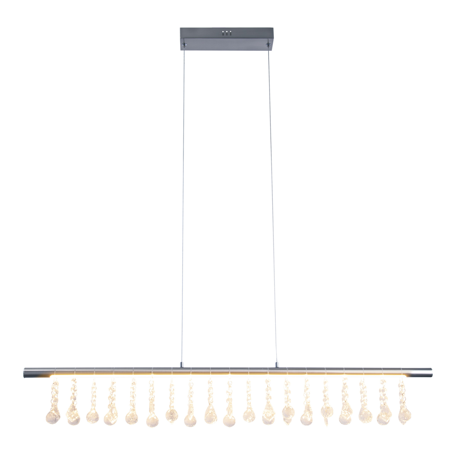 LED-Pendelleuchte NOBILIS - satin-nickel - 100 cm - dimmbar