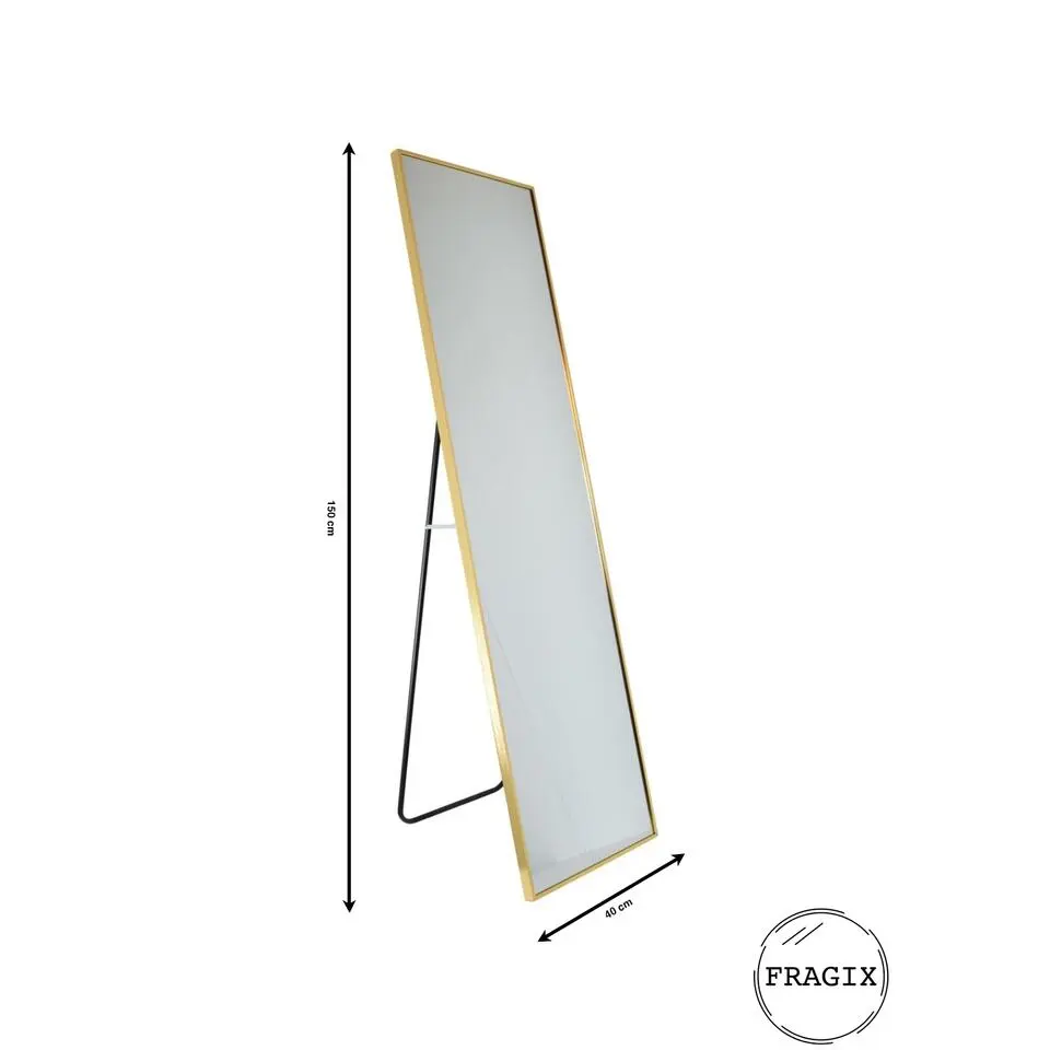 Fragix York Passpiegel - Goud - Aluminium - 150x40