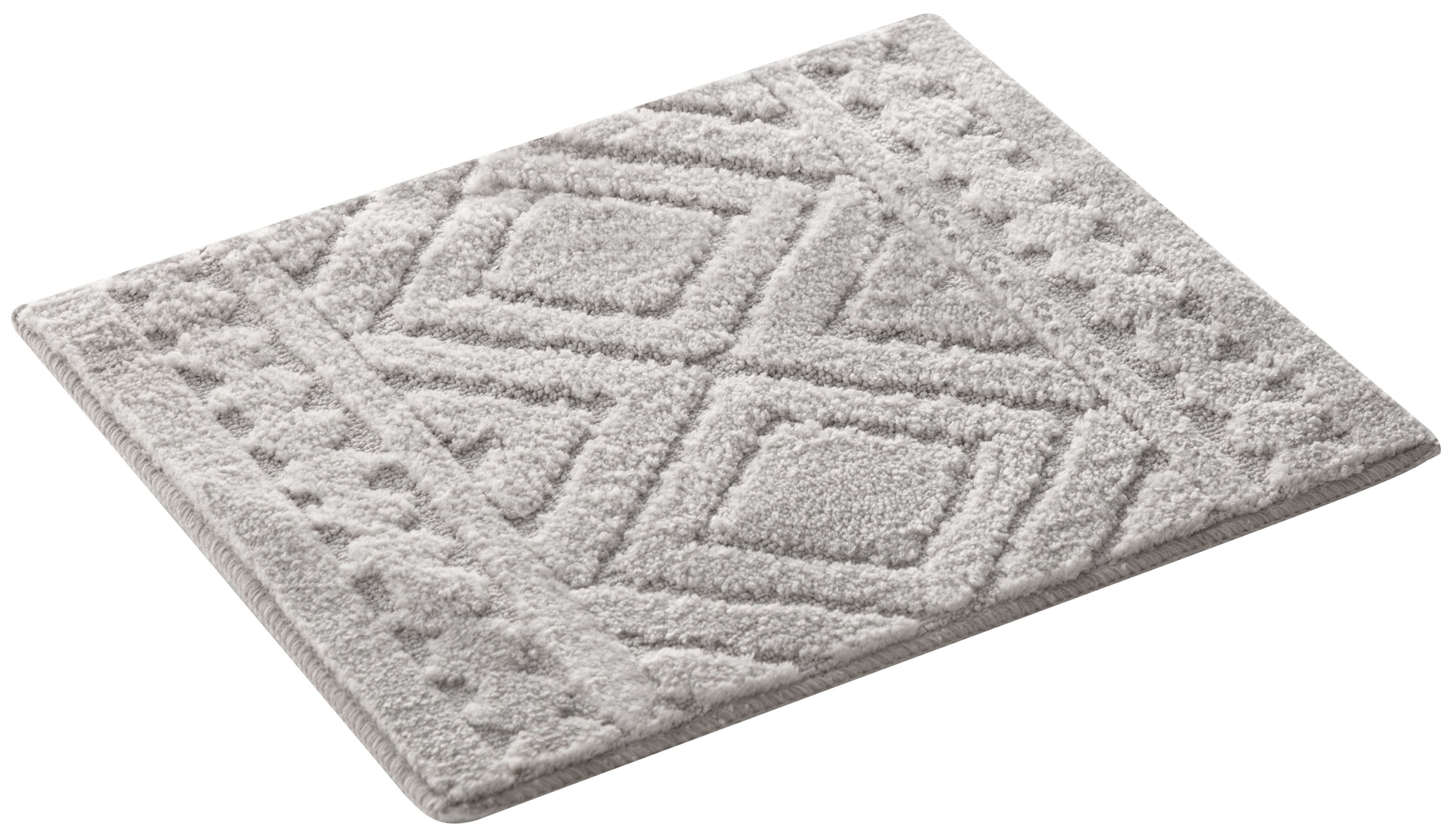 GOODproduct Badematte »Louvres, Badvorleger, Badezimmer Teppich, Duschvorleger« Höhe 10 mm rutschhemmend beschichtet schnell trocknend Badteppich, Uni Farben, Hoch-Tief Effekt, Boho-Style