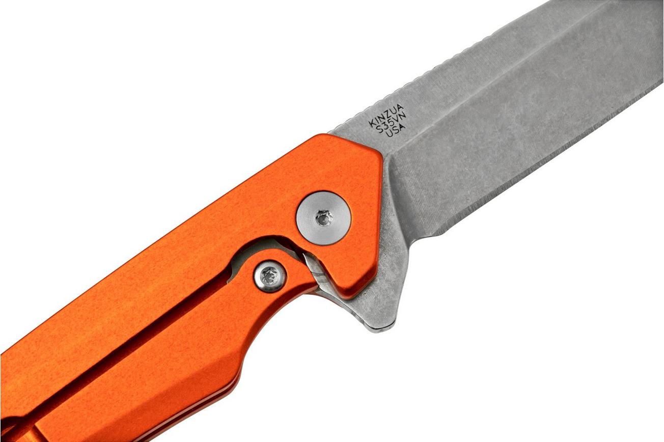 Case The Kinzua, Orange Anodized Aluminum, Spearpoint S35VN, 64696 zakmes