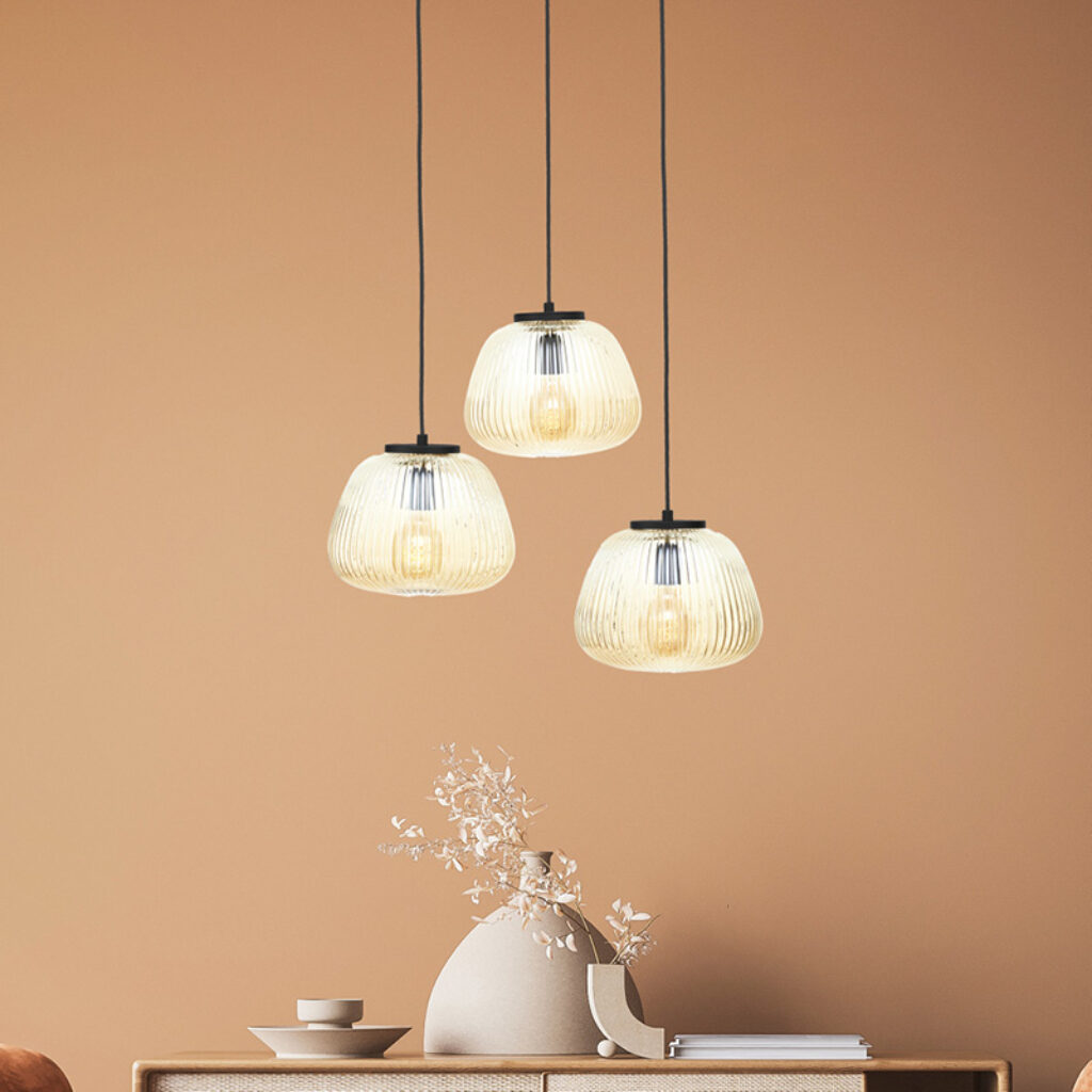 ROBBIE HANGLAMP 3-LICHTS ROND