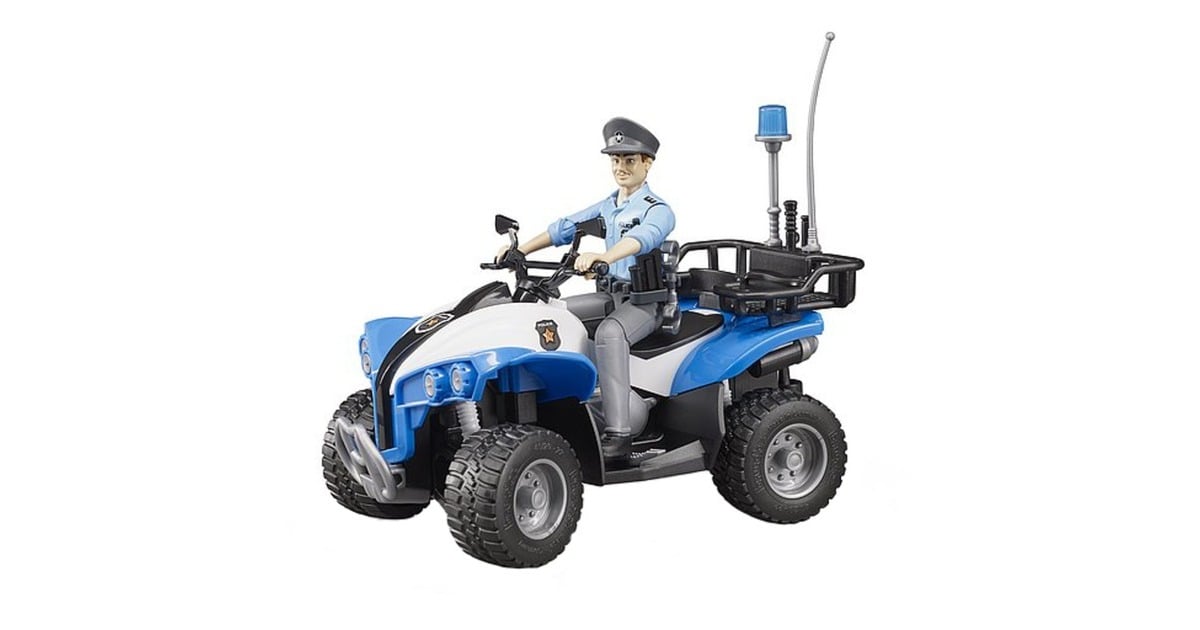 bruderbworld Politiequad met politieagent en accessoires Modelvoertuig  (63010)