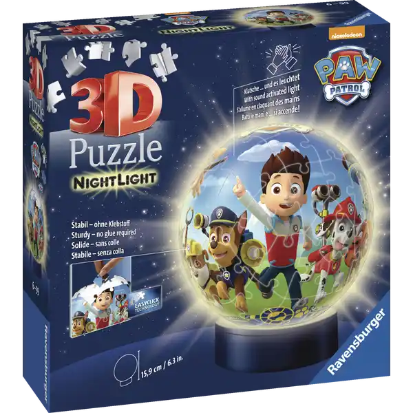 3D Puzzleball Nachtlicht Paw Patrol