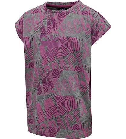 Hummel T-Shirt - hmlSpace Jam Diez - Graumeliert meliert/Lila