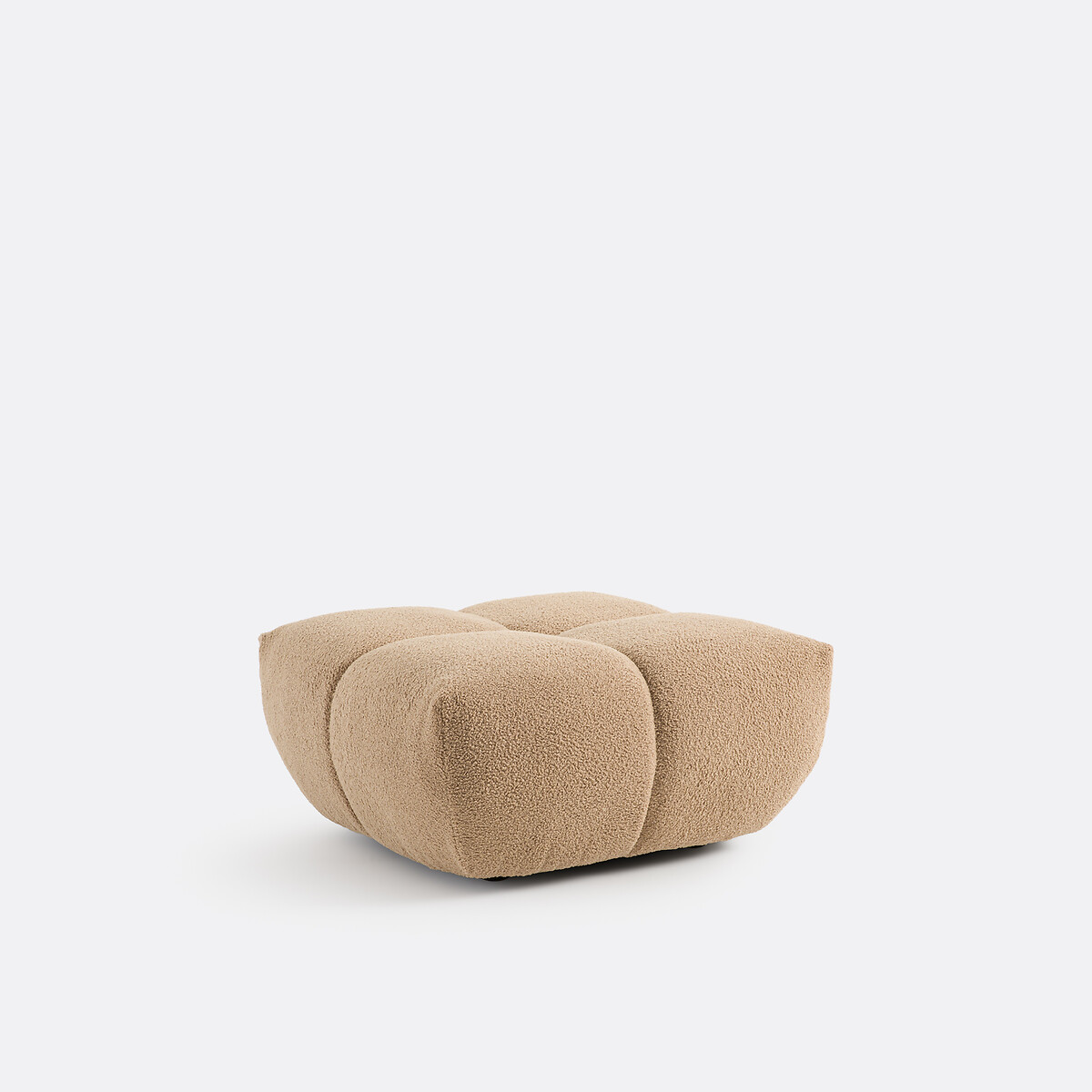 LA REDOUTE INTERIEURS<br>Puf, tecido atoalhado grosso, L83 cm, Nuria