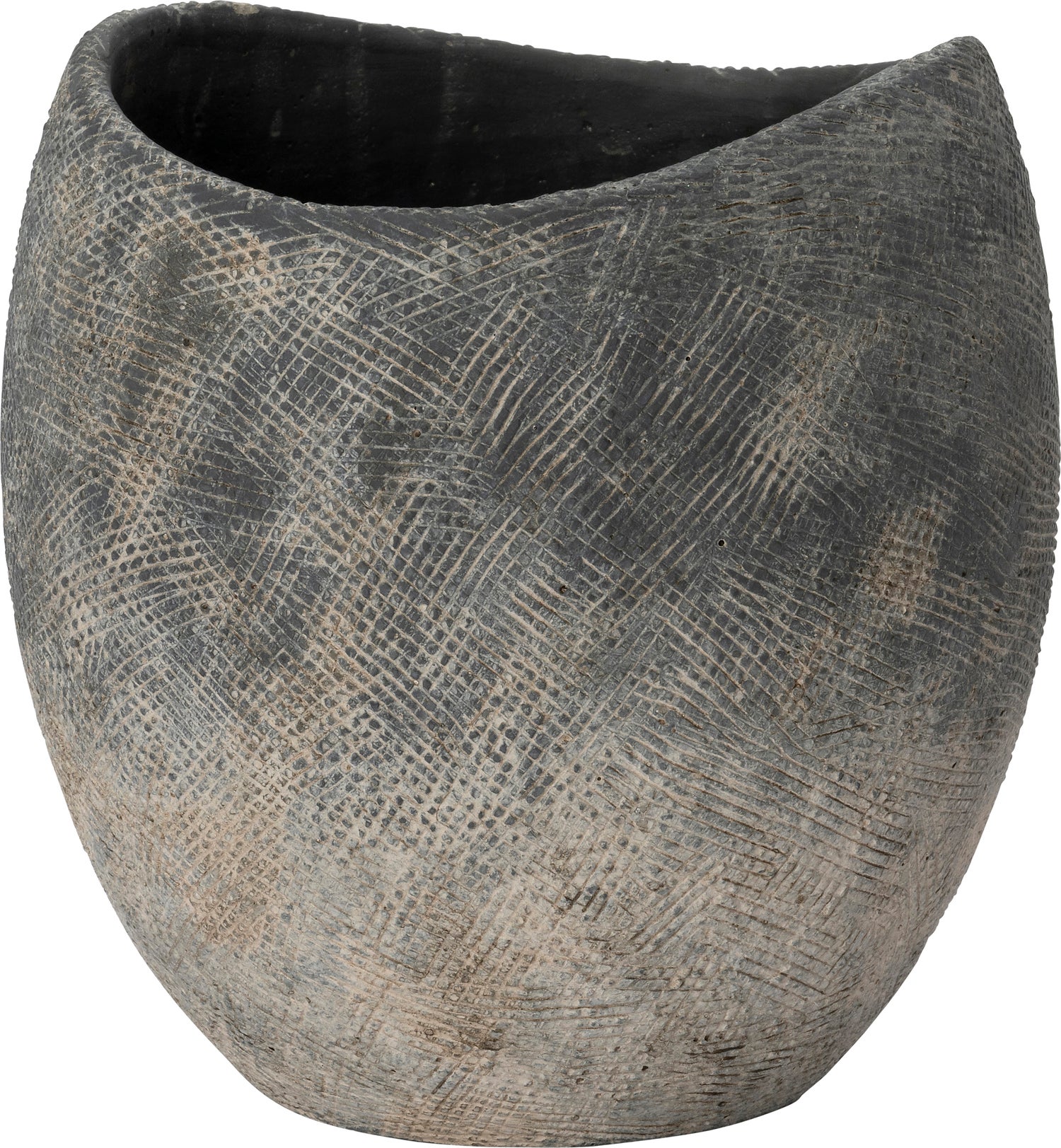 Intratuin bloempot Toby grijs D 18 H 17 cm