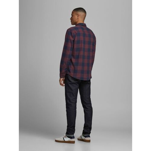 Jack & Jones - 12181602 GINGHAM-PORT ROYAL Rojo