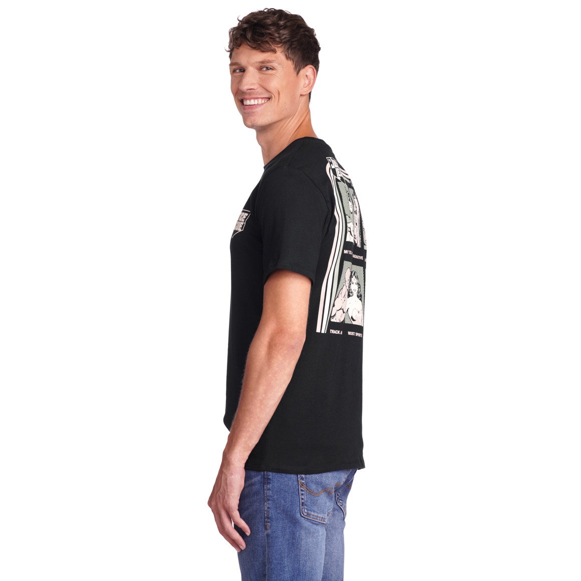 VanVaan Justice League T-Shirt mit Rücken-Print schwarz