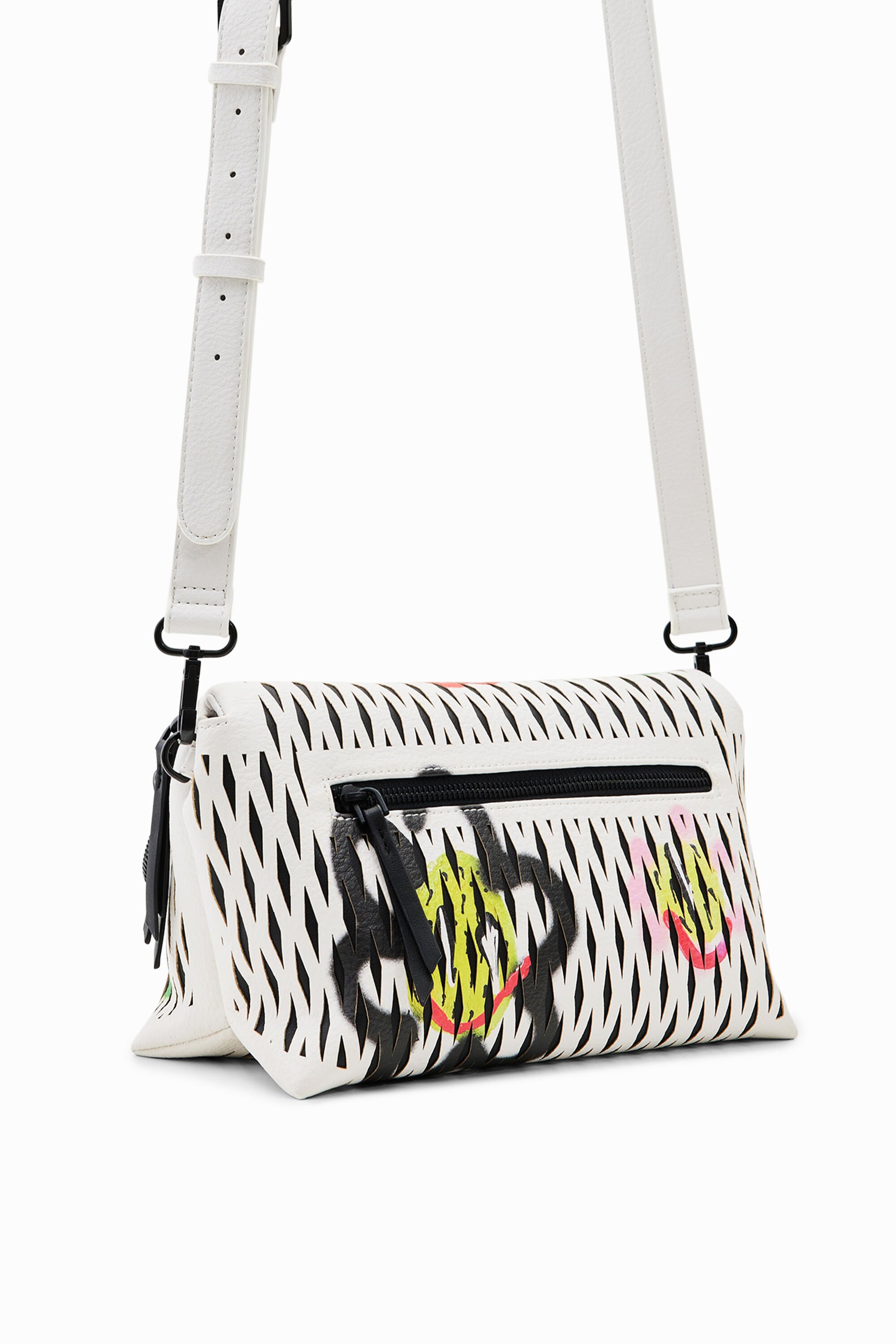 Petit sac à bandoulière estampé soleils
