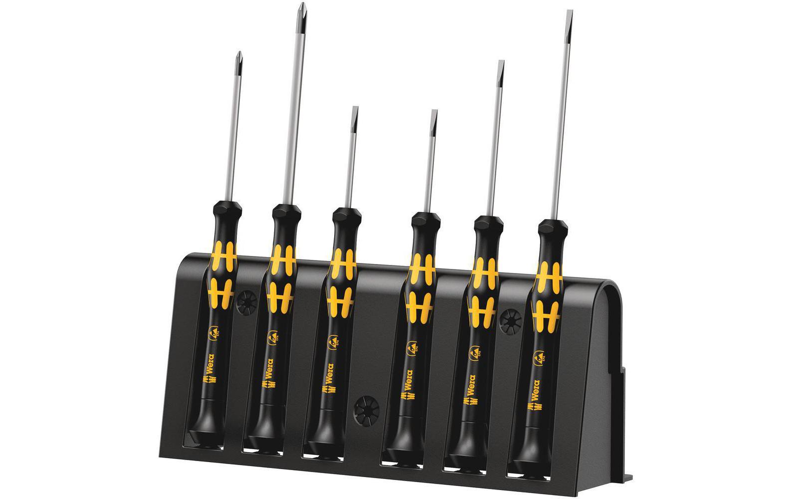 Schraubenzieher-Set Kraftform Micro ESD 1578 A/6, 6-teiligKraftform Micro – Der Elektronikerschraubenzieher