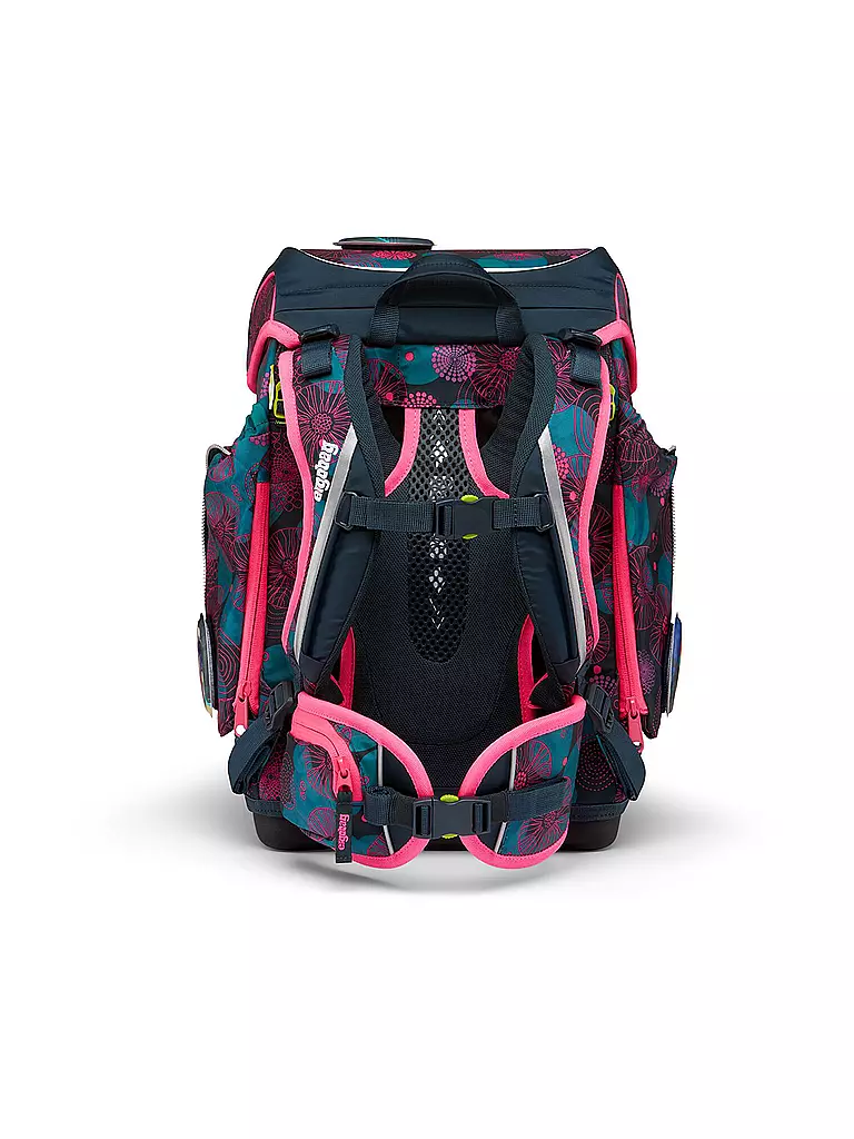 ERGOBAG Schultaschen Set 5tlg Cubo KorallBär blau