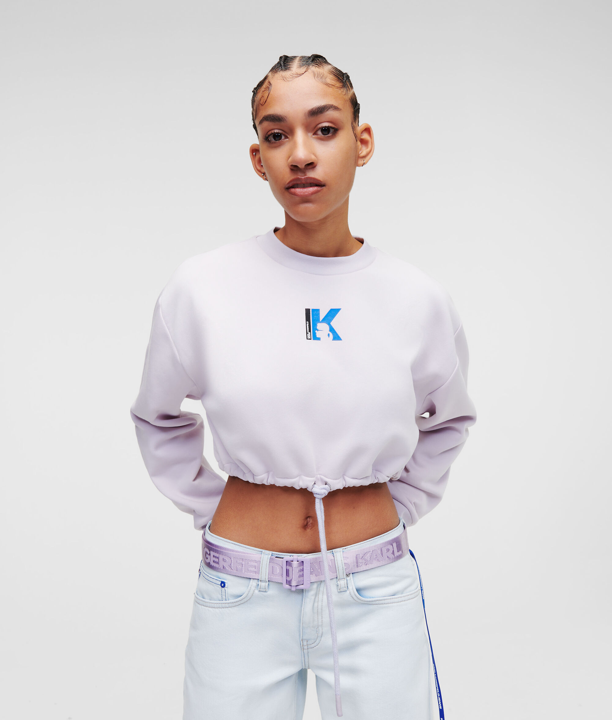 SWEAT CROPPED À BASE RESSERRABLE KLJ