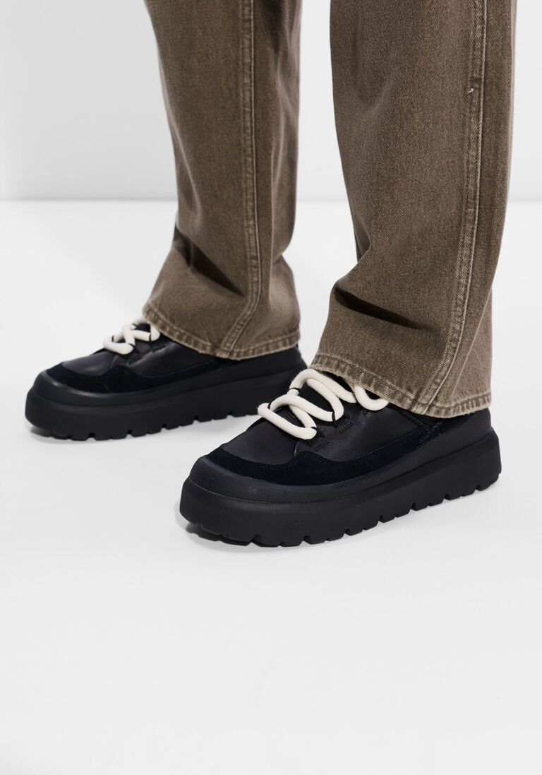 zwarte ugg sneakers heritage utility