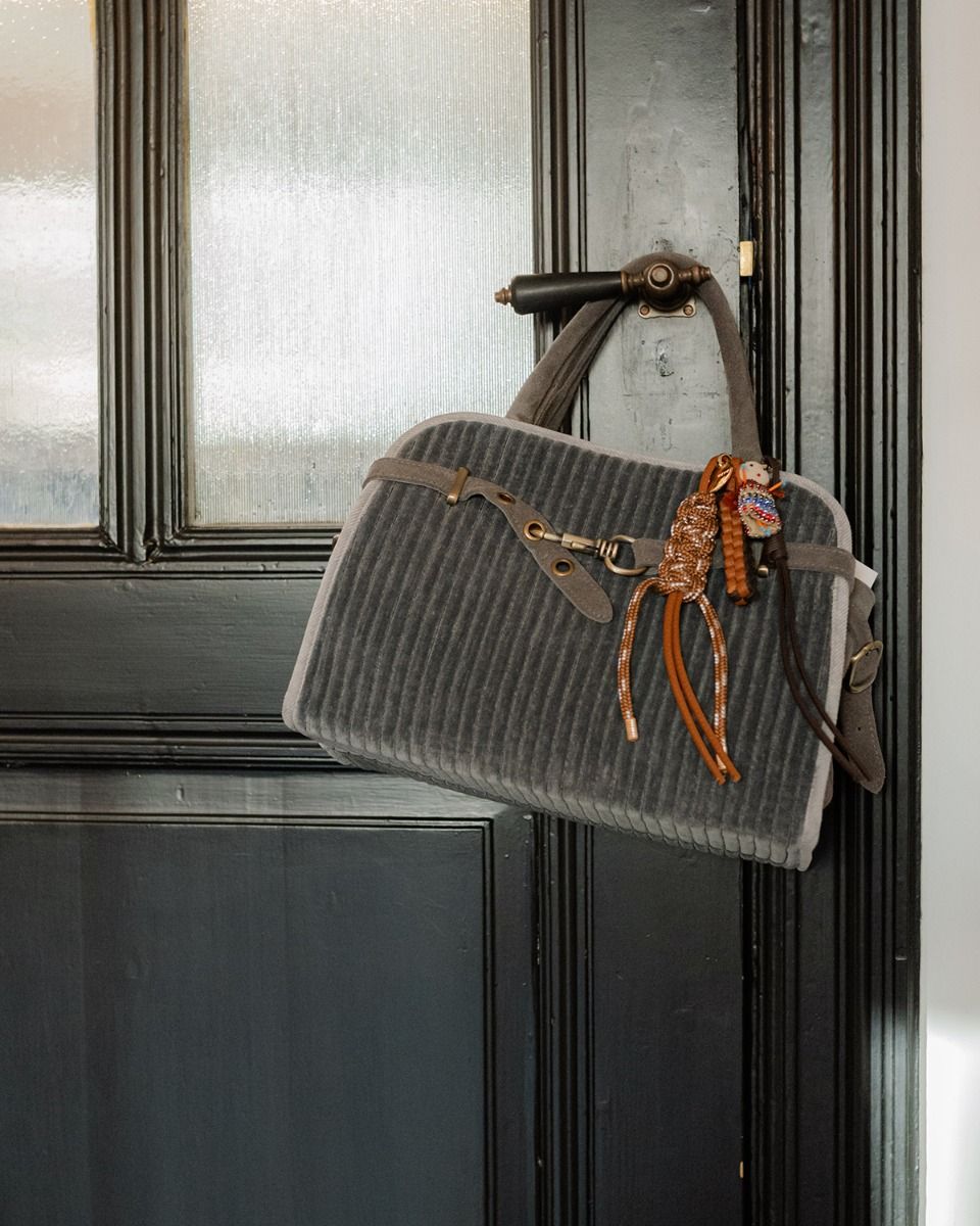 Viamailbag April Velvet Grijs Tas