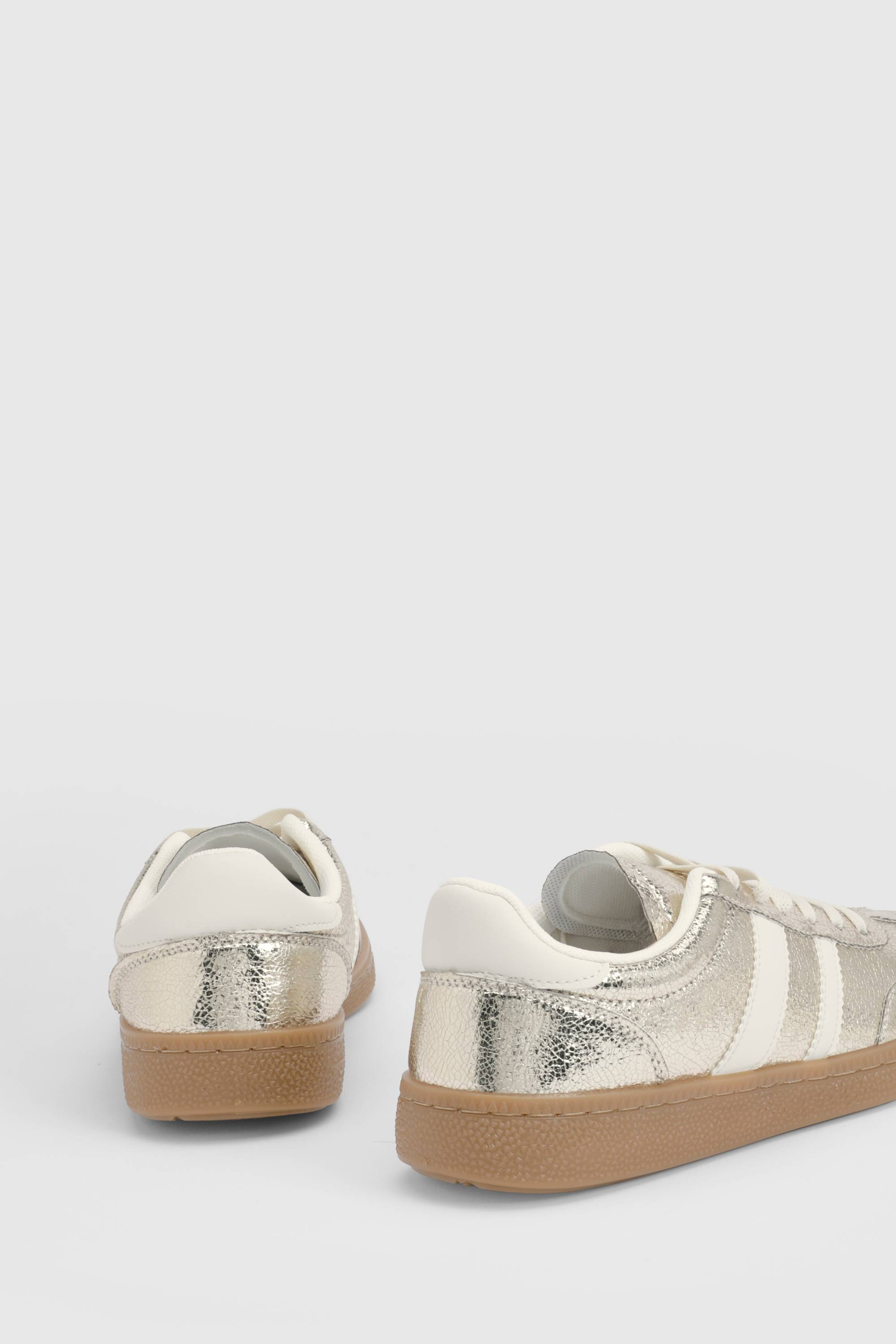 Oasis Baskets À Lacets Erin En Synthétiquecuir Métallisé