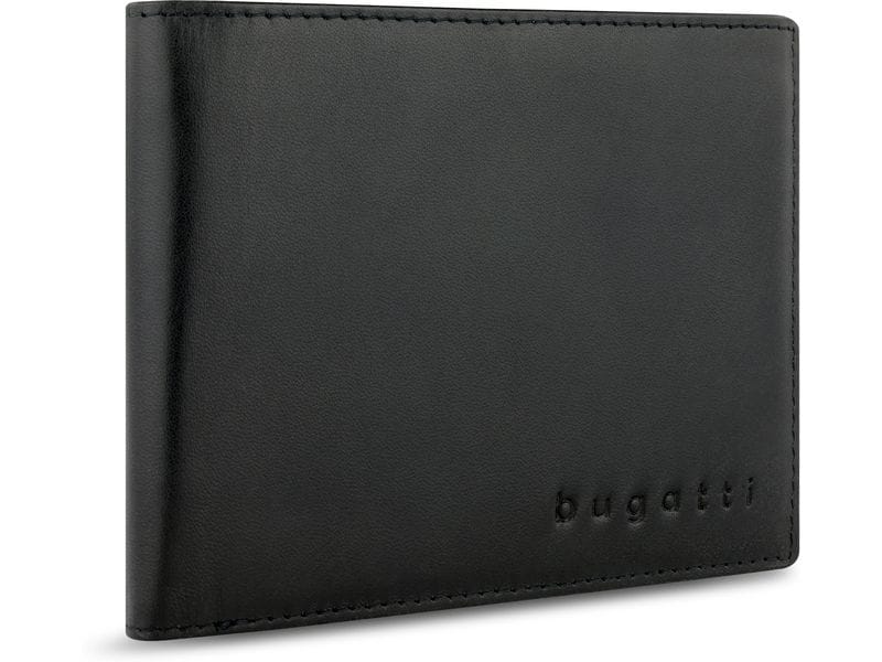 Bugatti Portemonnaie Super Slim RFID - Scheintasche Schwarz Brieftasche