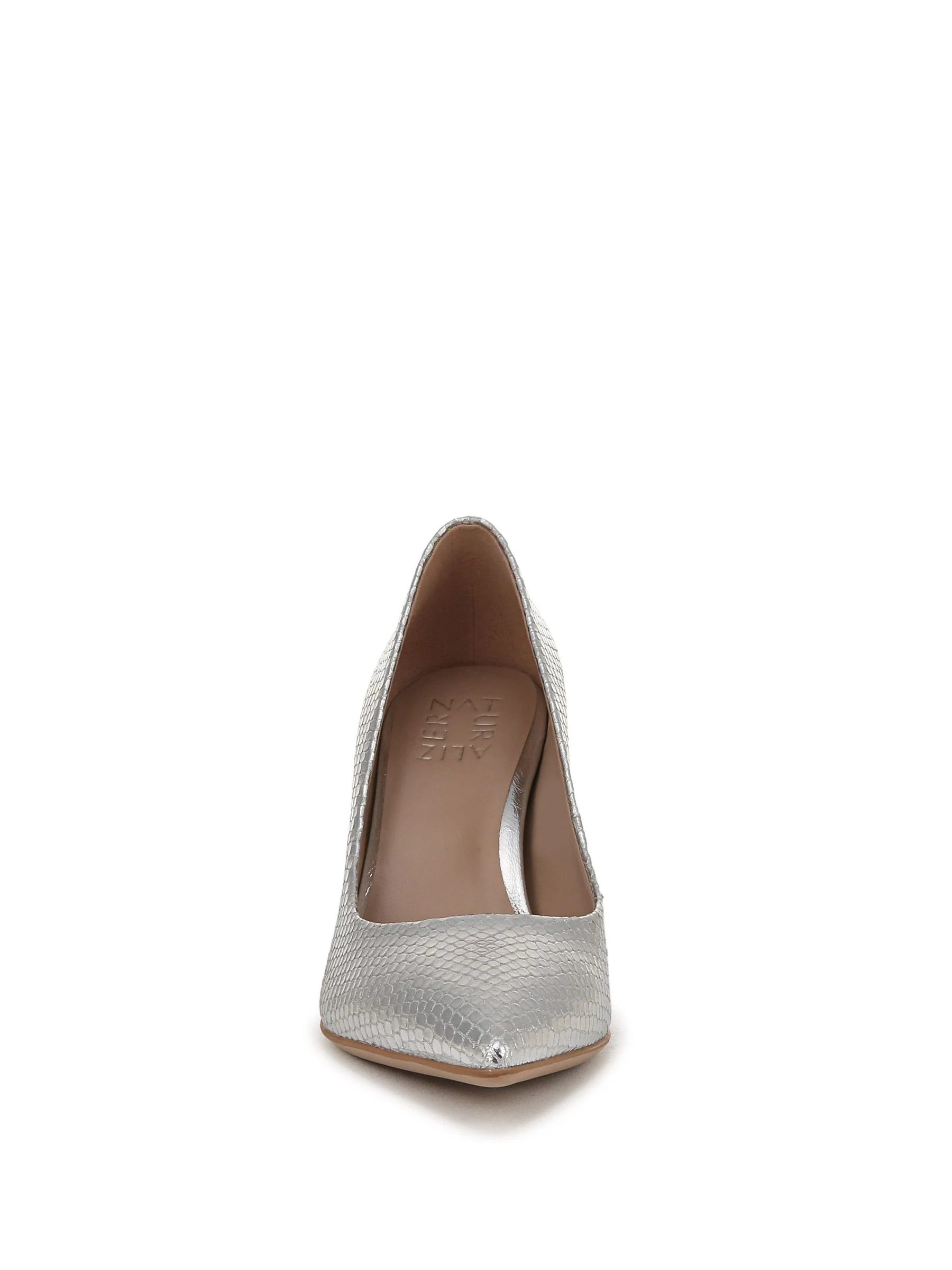 Zilver - Naturalizer Anna Wide Fit Stiletto Pointed Toe Shoes