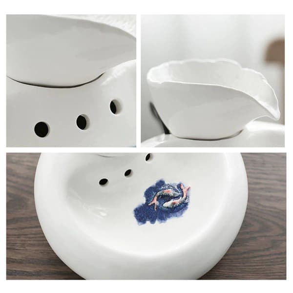 White Water Fountain / Drinking Fountain For Pets - Keramikk