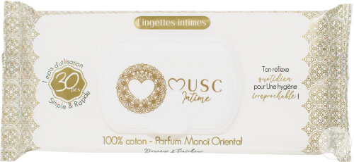 Musc Intime Monoi Oriental La Rayonnante Lingettes Intimes 30 Pièces