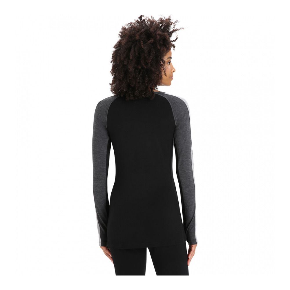 Icebreaker ZONEKNIT 260 - Sous-couche Femme jet hthr/blk/metro h/cb