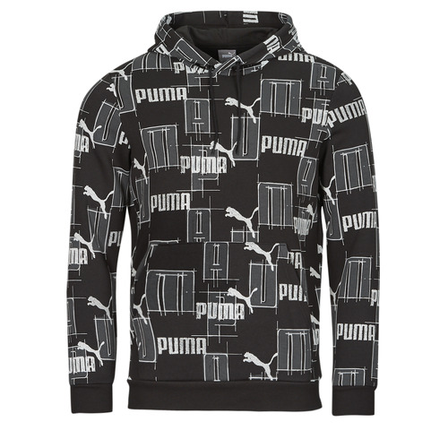 Puma - ESS+ LOGO LAB AOP HOODIE FL - Noir