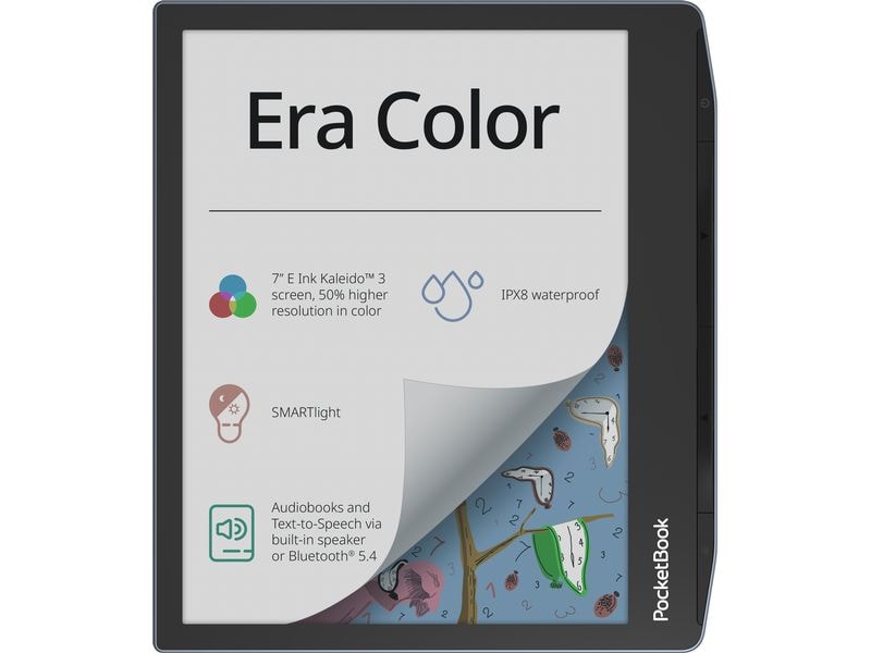 PocketBook E-Book Reader Era Color Stormy Sea Schlanker E-Book-Reader mit Farbdisplay und eingebauten Lautsprechern