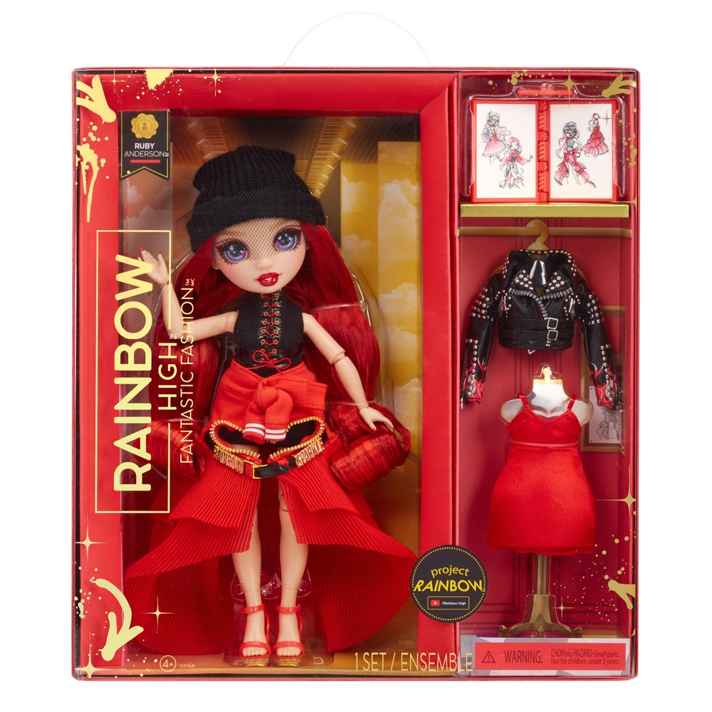 Rainbow High Fantastic Ruby Anderson Red Doll Fashion Playset