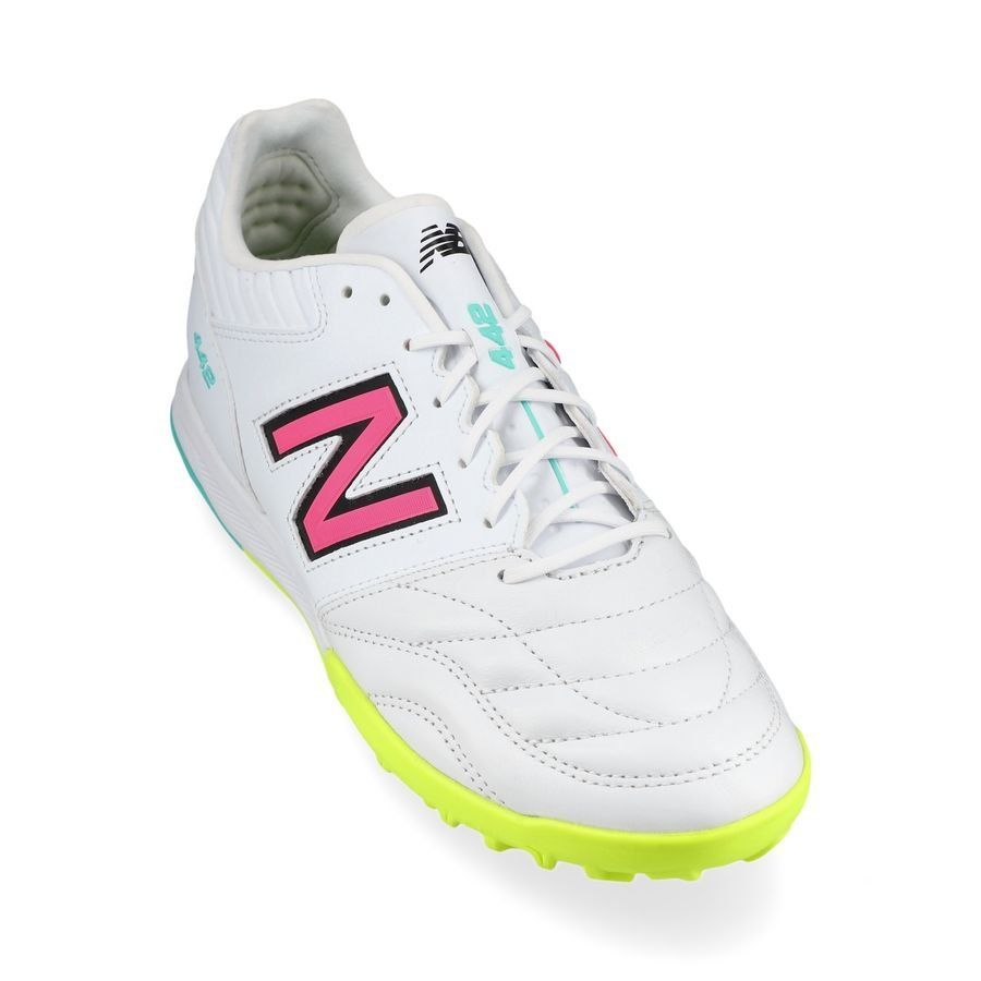 New Balance 442 2.0 Pro TF - Blanc/Violet/Jaune Fluo
