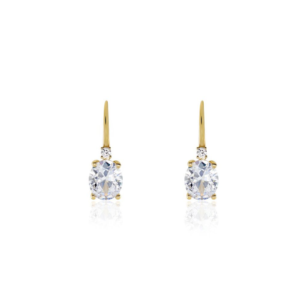 Boucles D'oreilles Plaqué Or Mirzel Oxydes De Zirconium