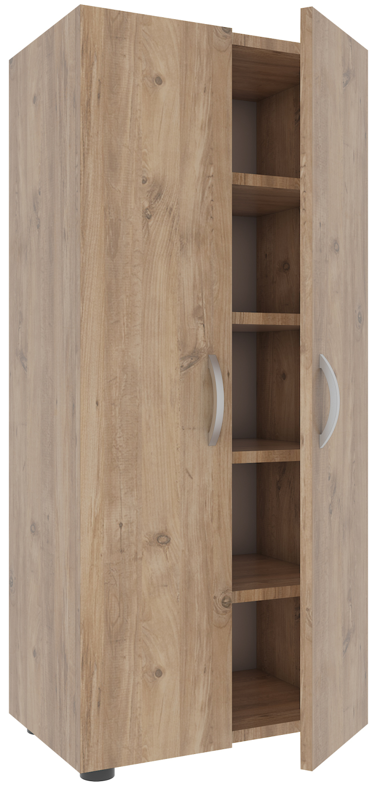 Schuhschrank ULAS - Honig-Eiche - 5 Fächer - 108 cm