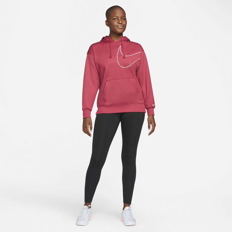 Nike Therma Fit Fleece Traeningshaettetroje Plus Size Pink