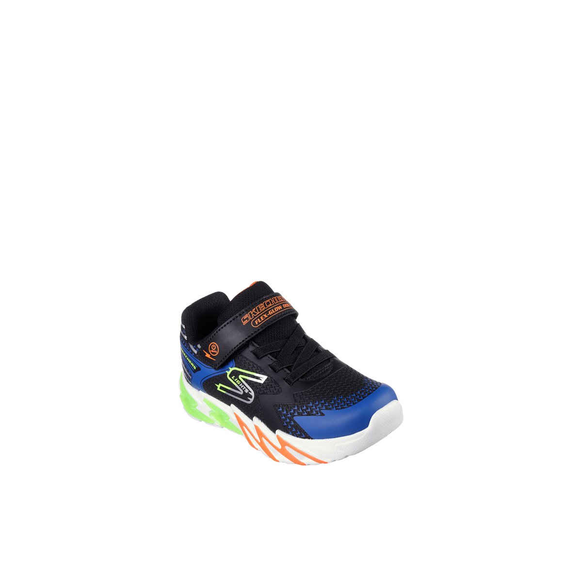 2X les points-Flexbolt-jb-Baskets - Talon plat - Noir Multi