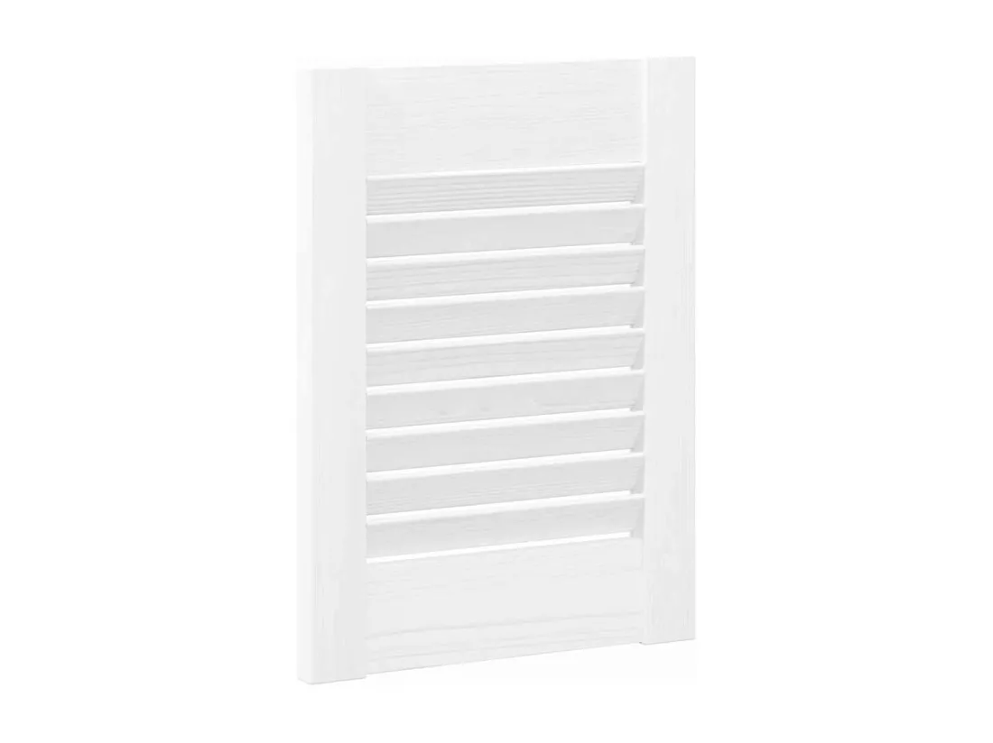 Porte d'armoire à persiennes blanc 39,5x29,5 cm