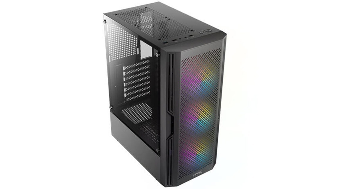 AntecAX20 midi tower behuizing  (Zwart | 3x USB-A | Tempered Glass)