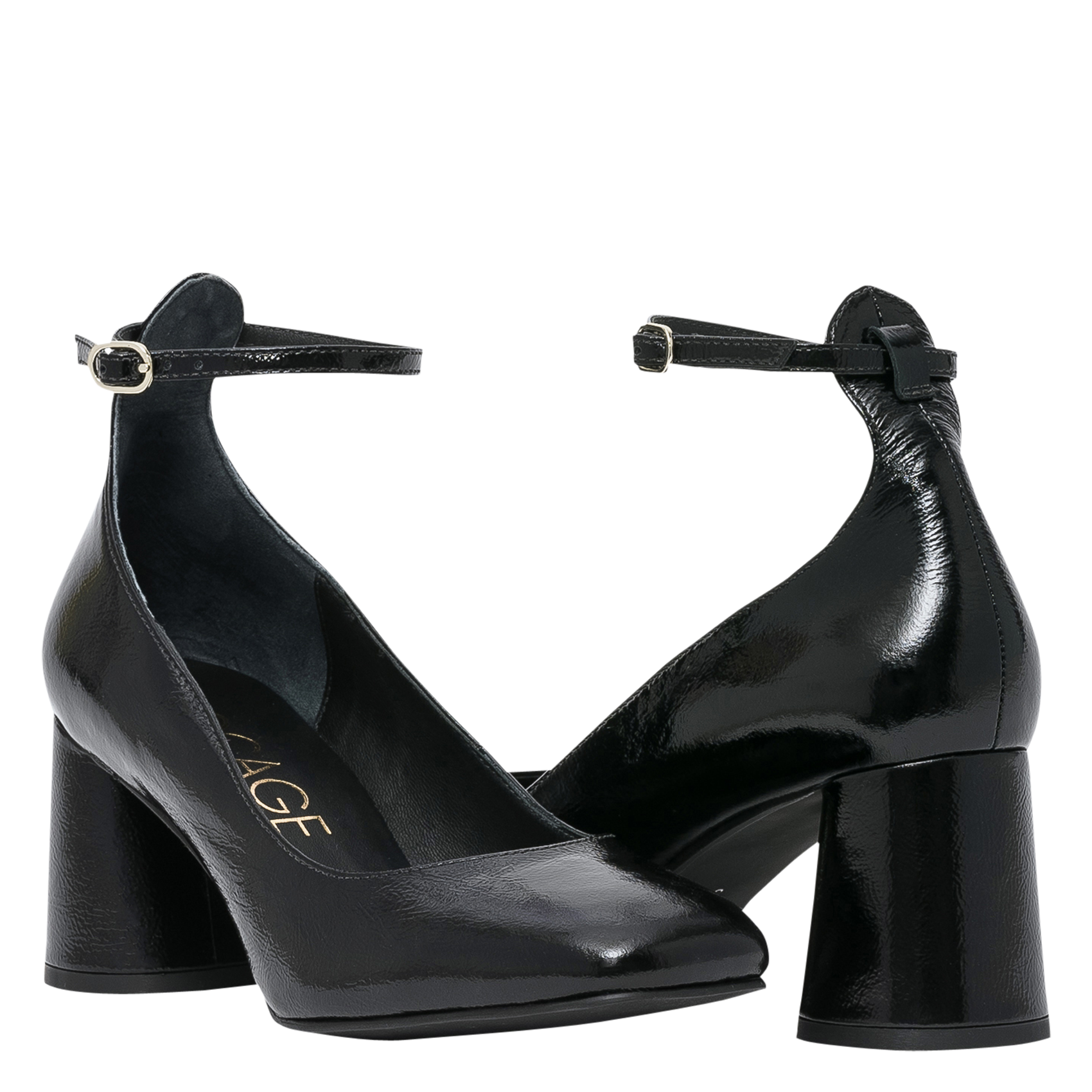 INDIRA - Escarpins en cuir vernis| Noir